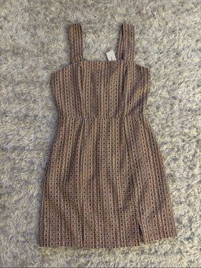 Francesca's Collections Pink Multicolor Striped Mini Dress